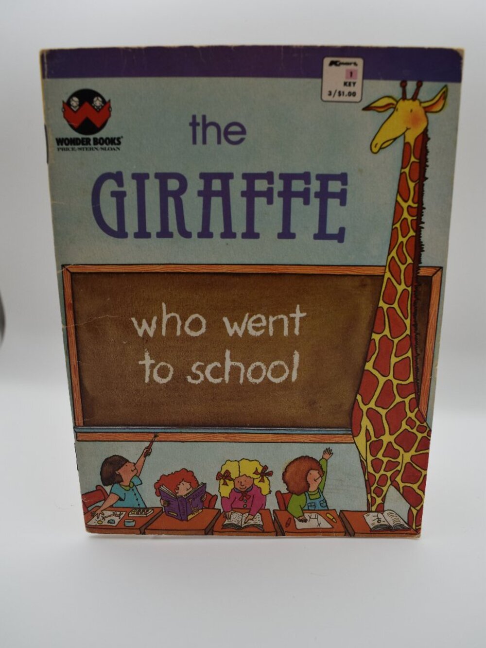 Vintage Children's Book The Giraffe Who Went to School by Irma Wilde 1987 Wonder